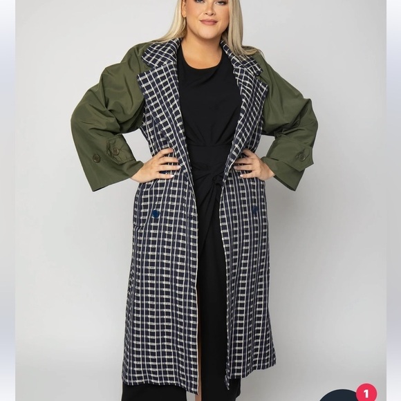 Tanya Taylor Lotta Plaid Coat NWT Medium - Picture 1 of 7